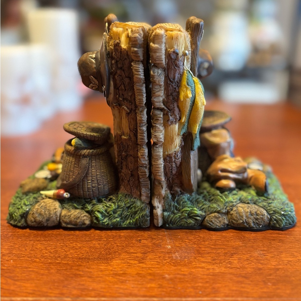 Rustic Fishing Themed Bookends